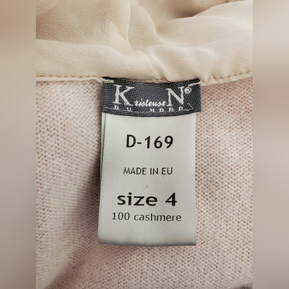 Kristensen DU Nord Cashmere Full Zip Cardigan Hoodie Size 4 Designer Classic - Picture 8 of 12